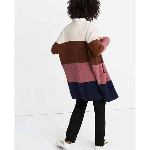 NEW Madewell | Kent Striped Cardigan XXL - Picture 2 of 12
